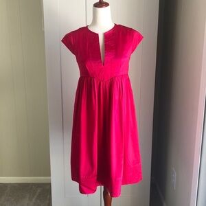 Maggie London Pink 100% Silk Dress Gorgeous Fabric Sz 4